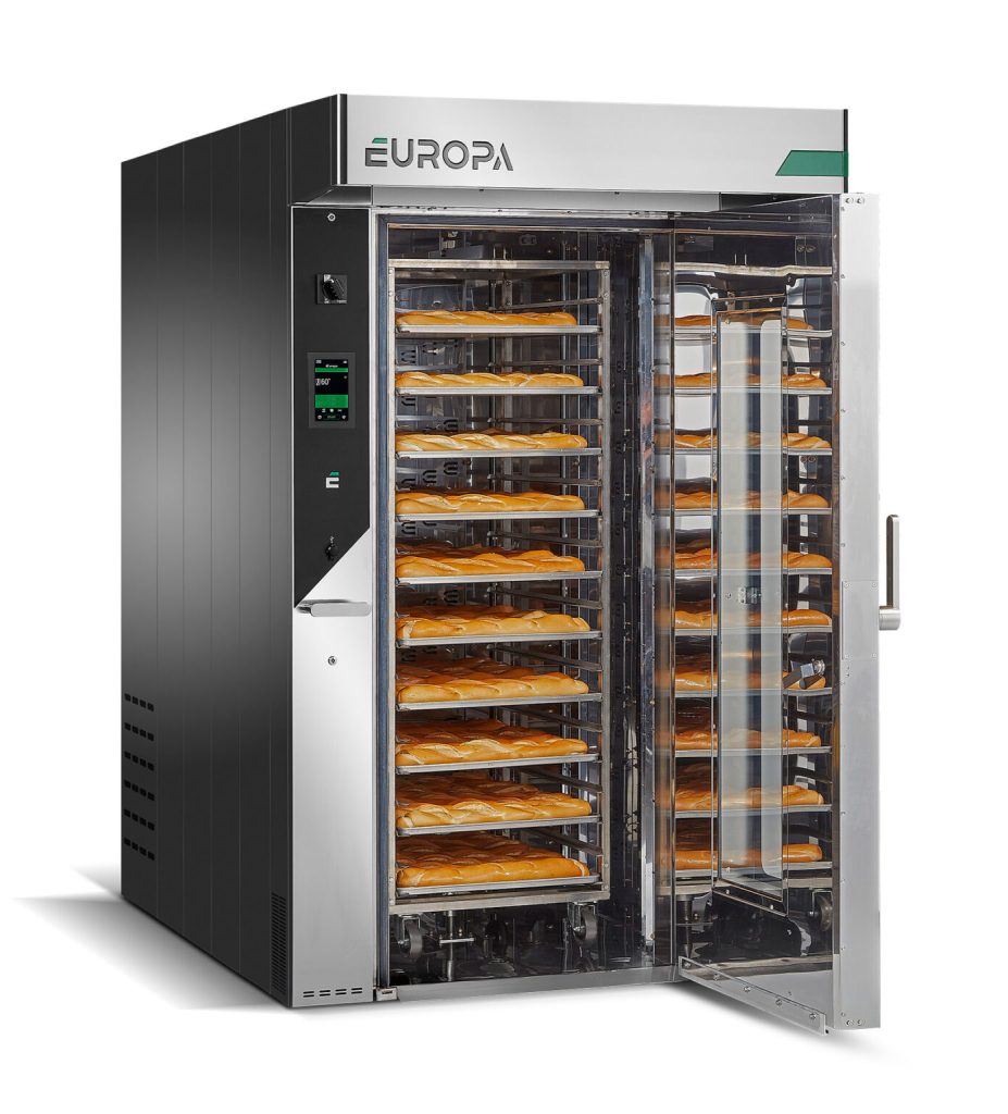 Europa 'Giotto R' rack oven with rear heat exchanger